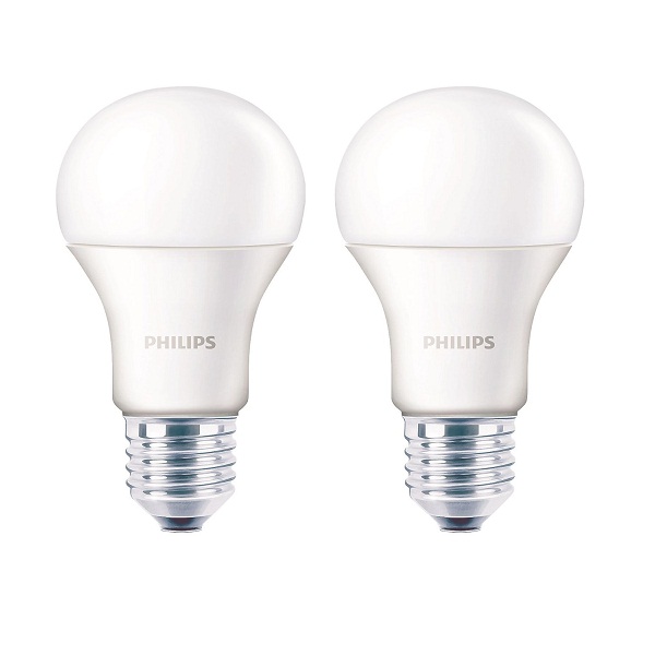 Philips Base E27 9Watt LED bulb 2Pack