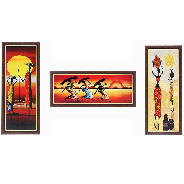 Wens Amazing Sunset with Ladies MDF Wall Art