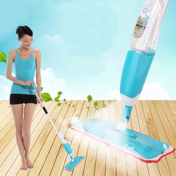 Spray Mop Floor Cleaning Reusable Microfiber Mop