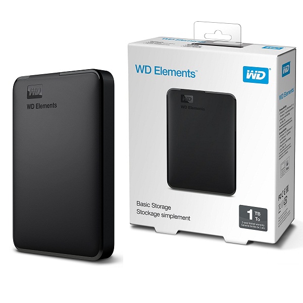 WD Elements 1TB Portable External Hard Drive