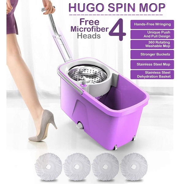 Hugo Mop Bucket Magic Spin Mop