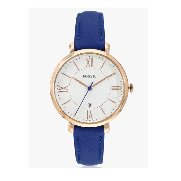 Fossil Blue Leather Analogue Watch