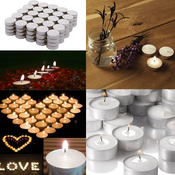 Solimo Wax Tealight Candles Set of 100