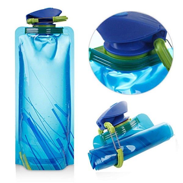 Foldable BPA Free Travel Water Bottle 700ml