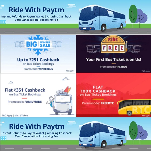 Online Bus Tickets Booking With Cashback