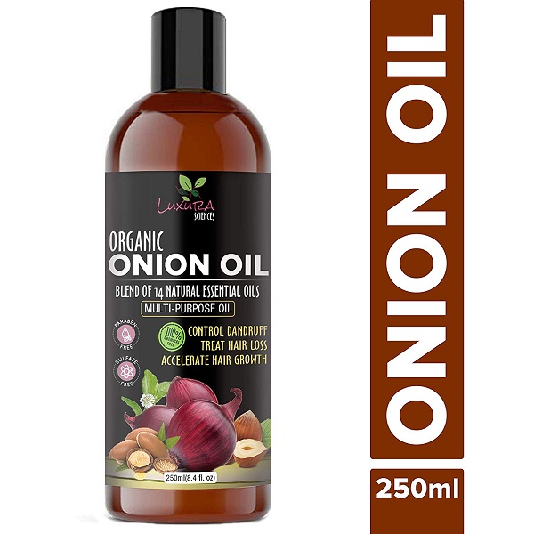Luxura Sciences Onion Hair Oil 250 ml with 14 Essential Oils