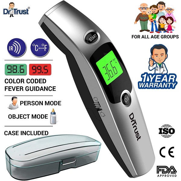 Dr Trust Infrared Forehead Temporal Artery Thermometer
