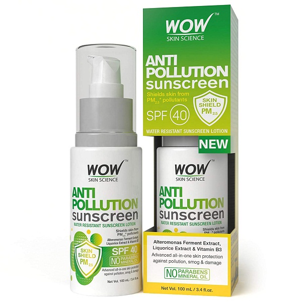 WOW Anti Pollution SPF 40 Water Resistant Oil Sunscreen