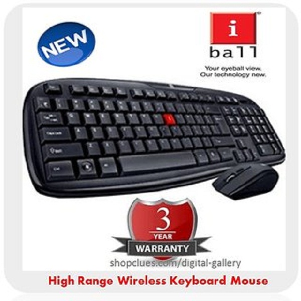 iBall Dusky Duo 06 Wireless Wifi Cordless Keyboard Mouse