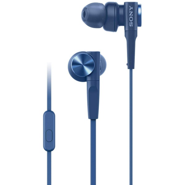 Sony MDR XB55AP Blue Headphones with Mic