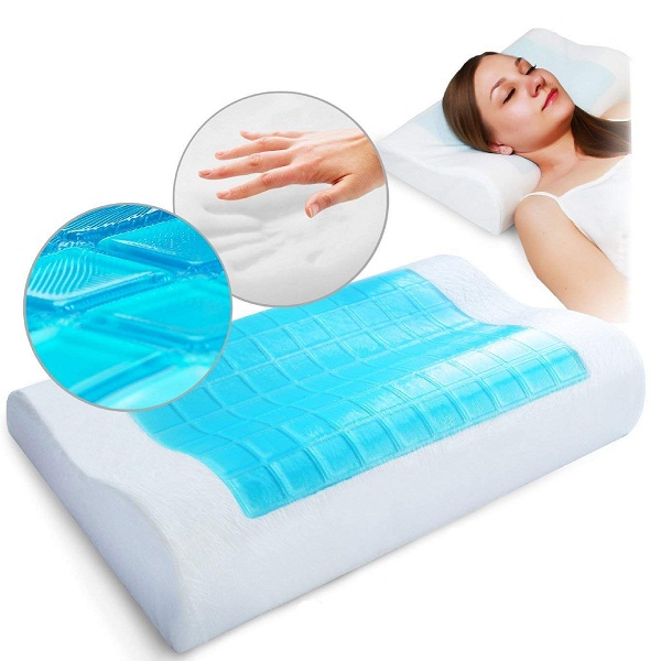Qualimate Cooling Gel Infused Memory Foam Pillow