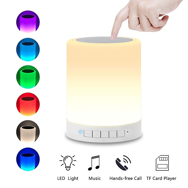 DEVCOOL LED Touch Lamp Bluetooth Speaker