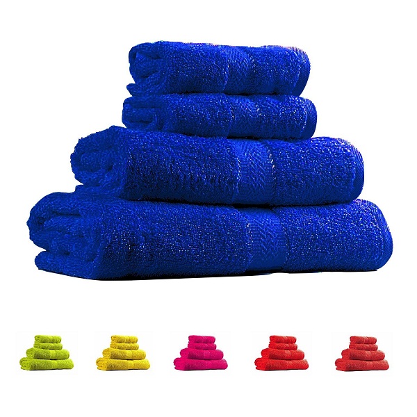 Trident Neon Blue 4 Pcs Couple Bath Towels Set
