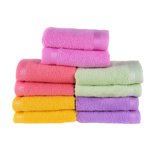 Towel Town Mines Set of 10 Face towels