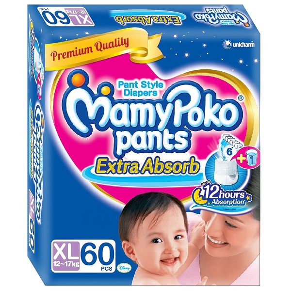 MamyPoko XL Size Pants 60 Count