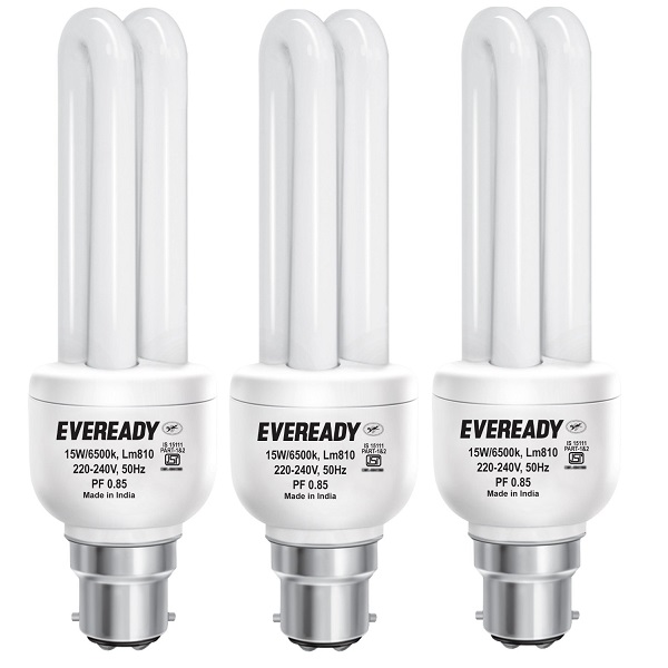 Eveready ELD 15 Watt CFL Pack of 3