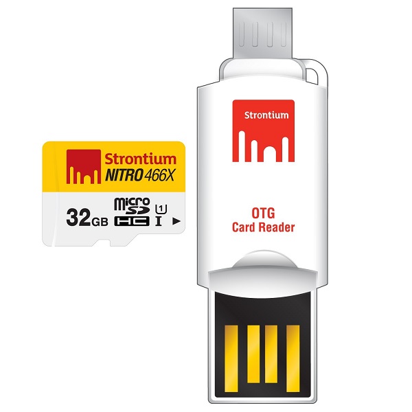 Strontium 32GB Memory Card With OTG Card Reader