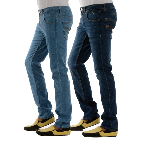 London Jeans Mens Slim Fit HIGH FASHION stretch jeans pack of 2