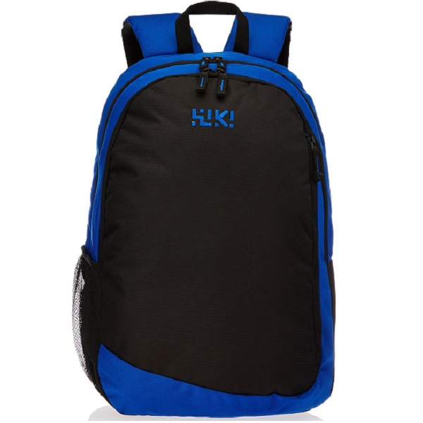 Wildcraft Polyester Blue and Black Laptop Backpack 